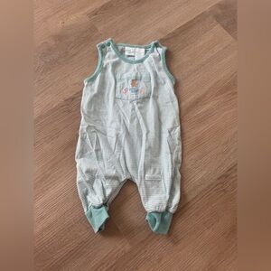 Small Wonders Baby B’Gosh Mint Green Striped Footie
